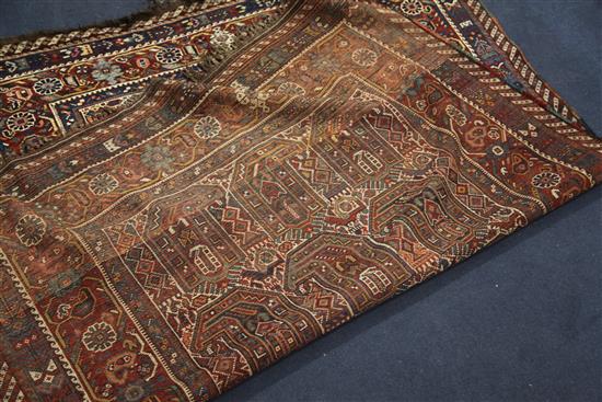 A Kazak rug, 6ft 5in by 4ft 7in.